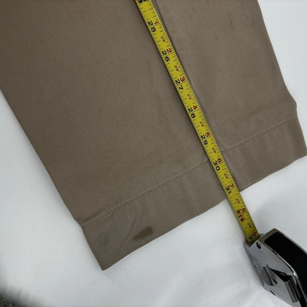 Polo Ralph‎ Lauren Pants Mens 33x32 Khaki Beige Chino Straight Leg Pleated Front